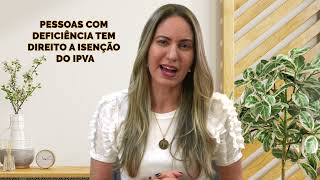 Isenção de IPVA para pessoas com deficiência