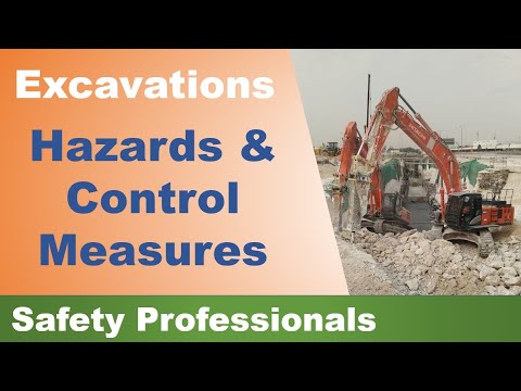 Excavations - Hazards and Control Measures - safety training