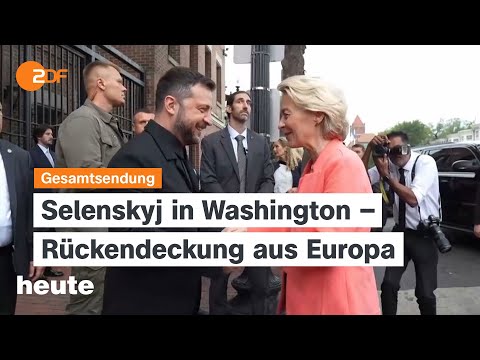 heute 19:00 Uhr vom 18.08.2025 Selenskyj in Washington, Ausschreitungen Serbien, Feuer in Spanien