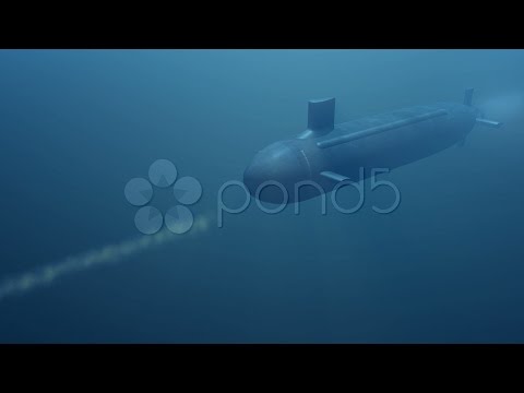 Submarine Launching Torpedo Part 1 Hd 1080. Stock Footage