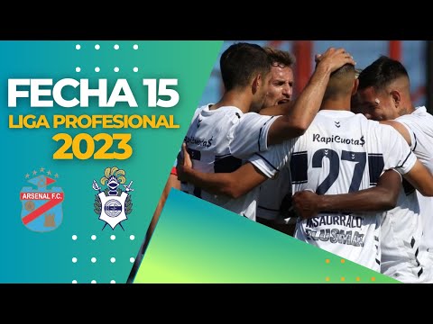 ARSENAL VS GIMNASIA L.P. - Mejores jugadas - Fecha 15 LPF 2023
