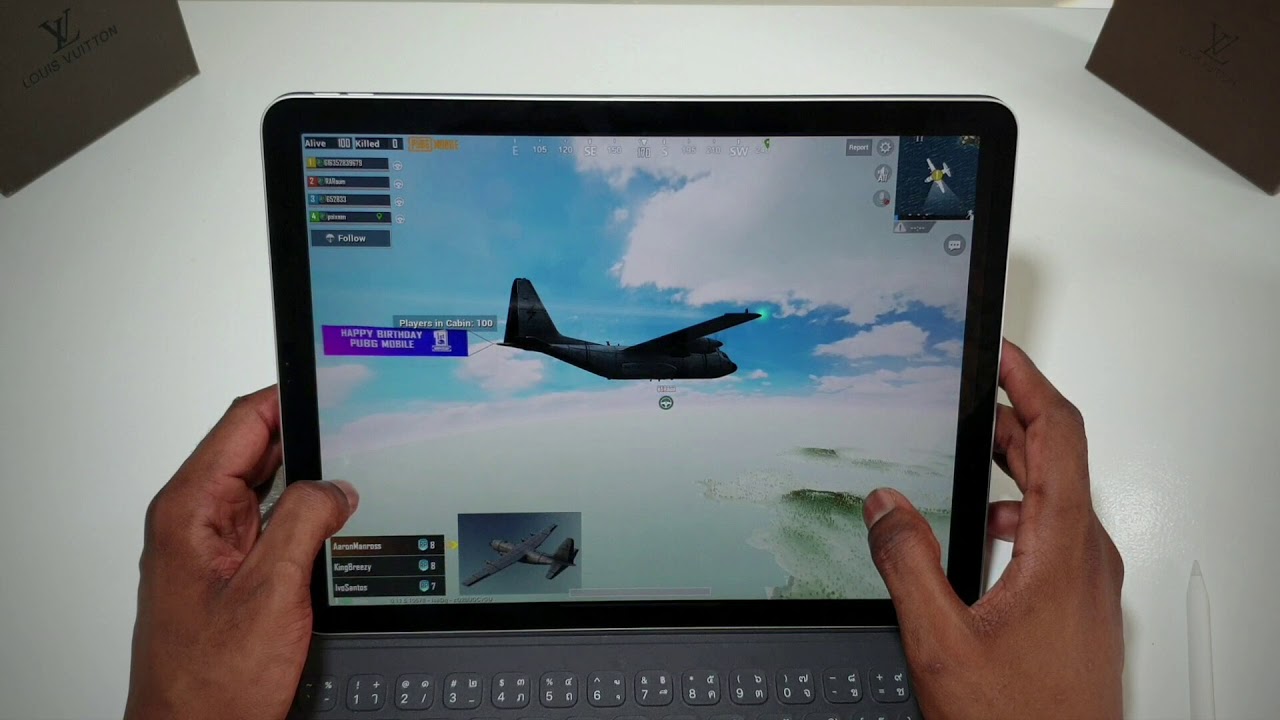 Gaming on the 2018 iPad pro 12.9 inches: PUBG MOBILE.