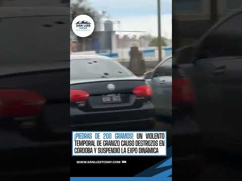 🚨🧊 ¡UNA LOCURA! CAYERON PIEDRAS DE 200 GRAMOS EN CÓRDOBA 😱⛈️