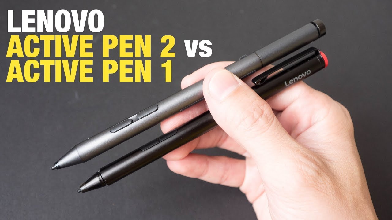 Lenovo Active Pen 2 vs Pen 1