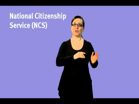 How to Sign National Citizenship Service Ncs in BSL