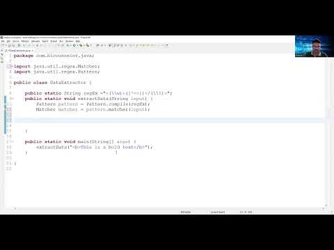 Java Code To Extract Data Between Tags