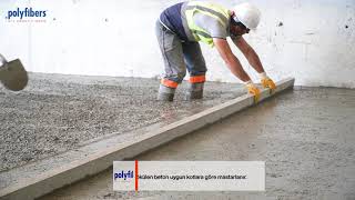 Endüstriyel zemin betonunda Polytwist PT54 makro sentetik fiber donatı nasıl uygulanır ?