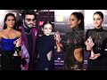 Janhvi Kapoor Kriti Sanon Ananya At Red Carpet Bollywood Hungama Style Icons Awards 2023 BM