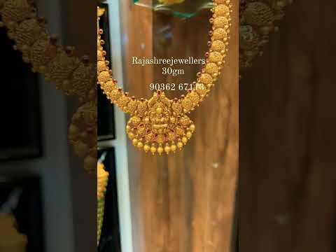 only 30 grams gold long hara design/light weight gold hara collection/fancy long chain