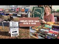 how many books can I get for $5? 📚 come to a library book sale with me 📚 book shopping vlog and haul