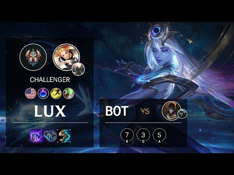 Lux Bot vs Jhin - NA Challenger Patch 10.10