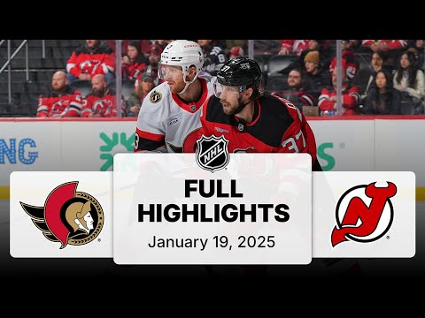 NHL Highlights | Senators vs. Devils - January 19, 2025