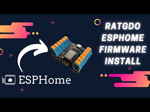 How to install ESPHome Firmware on RATGDO and add to Home Assistant