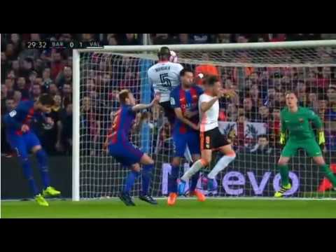 Barcelona vs Valencia 0-1  Eliaquim Mangala