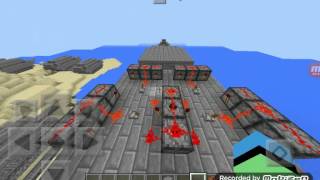 【マインクラフトPE】俺の軍事部は､始まったばかりだぁ！軍話２後編「我が国が誇る　大型輸送艦紹介！」