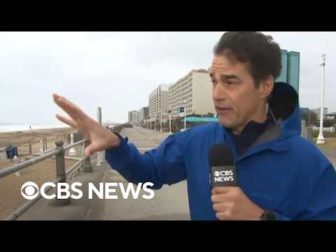 Huge waves and high tides flood coastal areas as nor'easter threatens the East Coast