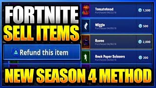how to refund unlimited skins and sell your items in fortnite battle royale ps4 xbox pc - fortnite 1 200 v bucks skins