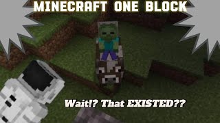 (Ep#3) I found a cow jockey in Minecraft one block