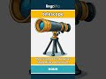 telescope (noun) - definition and usage in English