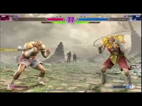 When he (Player 2 is also Sagat) jumped from the entire screen... | Street Fighter 6