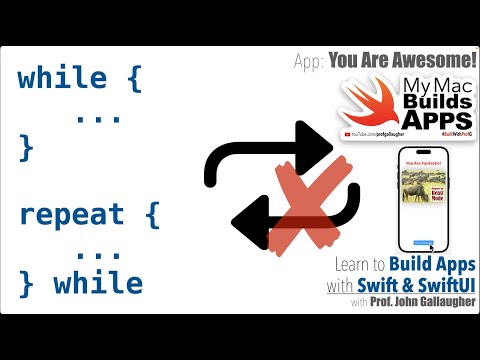 Ch. 1.12 while and repeat while loops in Swift (SwiftUI course 2025)
