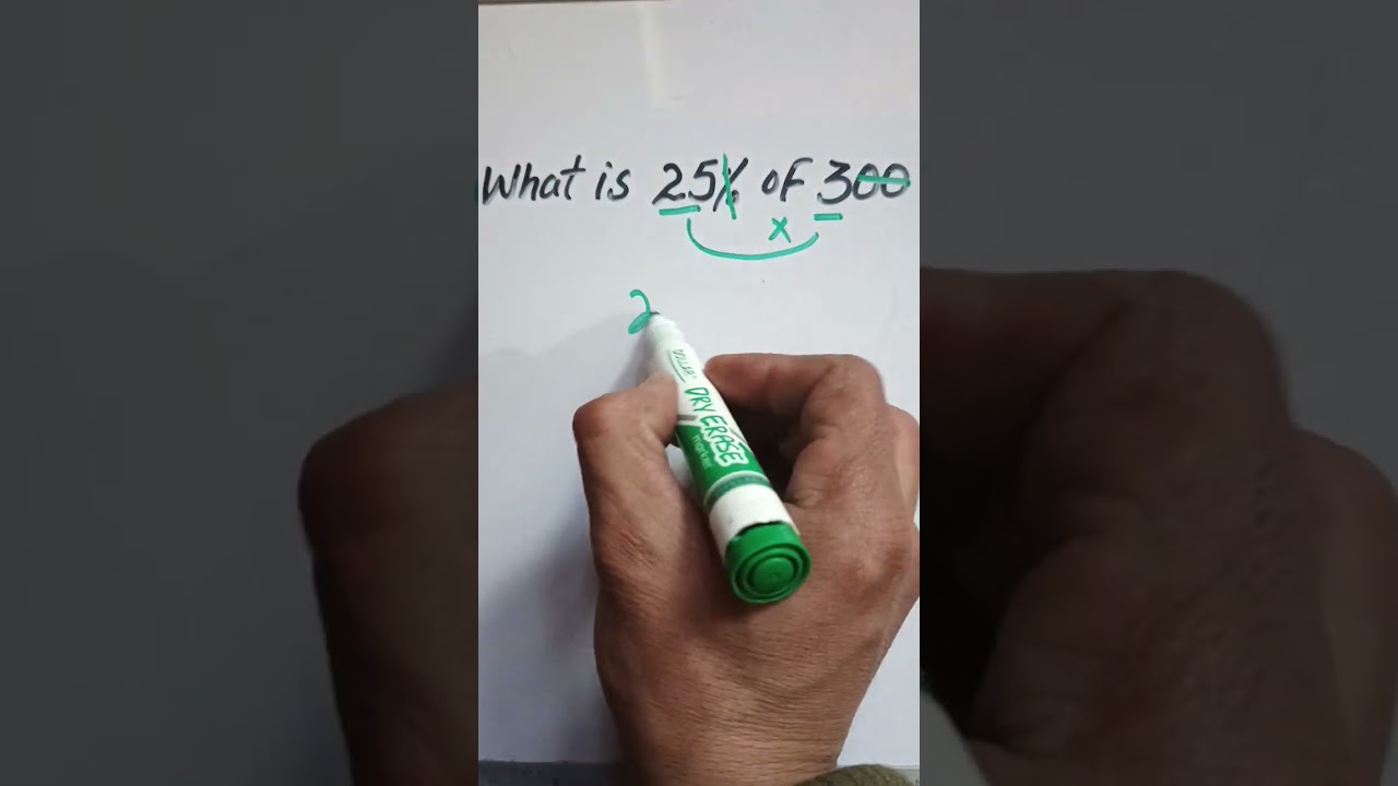 What is 25% of 300?