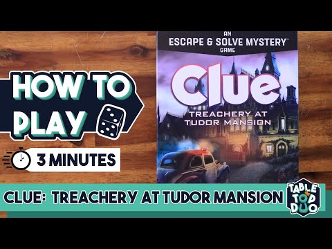How To Play Clue Treachery At Tudor Mansion