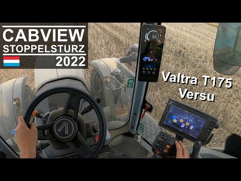 [Let´s Drive] Valtra T175 mit Vogel & Noot Scheibengrubber F2 | Stoppelsturz  | Luxemburg 2022