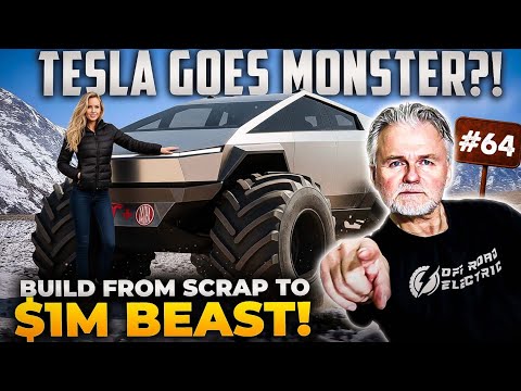 DIY: 2 Wrecked Teslas + 2 Junkyard Tatras = One INSANE Off-Road Monster Truck