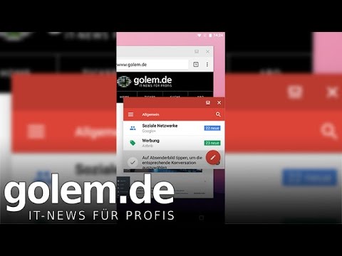 Fenstermodus von Android N ausprobiert