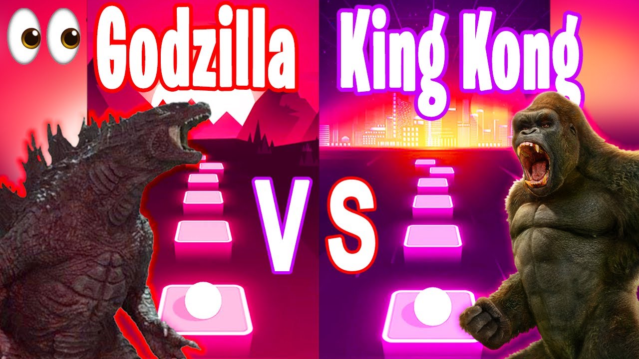 Godzilla Song VS King Kong Song - Tiles Hop Edm RUSH!
