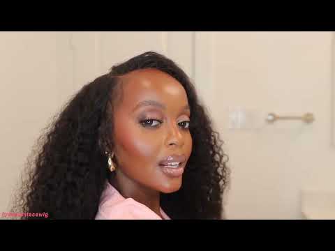18inch natural color Peruvian Virgin Hair Body Curl lace front wig