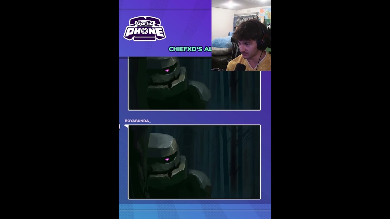 INSANE SNEAKY GOLEM DRAWING in Gartic phone #art #shorts #fyp #twitch #drawing