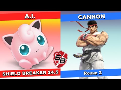 Shield Breaker 24.5 - A.I. (Jigglypuff) Vs. Cannon (Ryu)