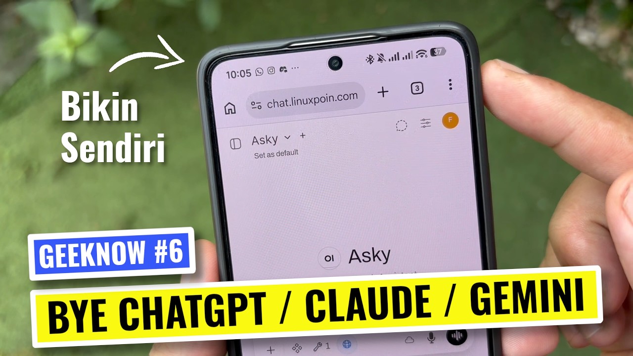 ⚡ Cara Bikin Sendiri AI Pengganti ChatGPT / Claude / Gemini di Rumah! Geeknow #6