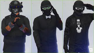 GTA V - 5 Easy Tryhard Outfits Tutorial #60 (Black Outfits 2022)