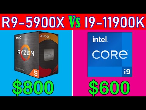 Ryzen 9-5900X Vs I9-11900K   || 12 Game benchmark in 4K