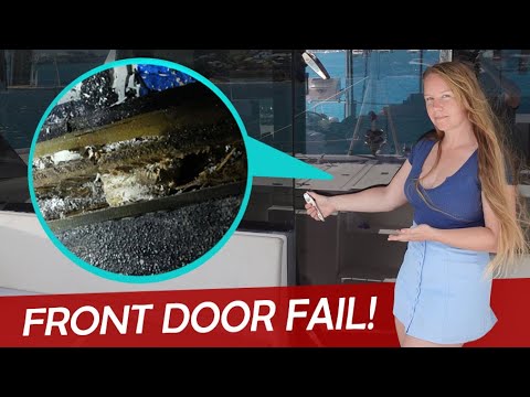 Stinking Seawater & Broken - Leopard Catamaran Front Door FAIL!