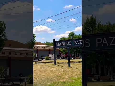 Antiguo cartel nomenclador de la estación #marcospaz del tren #sarmiento #shorts #buenosaires #bsas