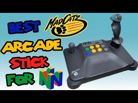 Arcade + Flight Stick N64 Combo Controller - Mad Catz Dual Arcade Joystick