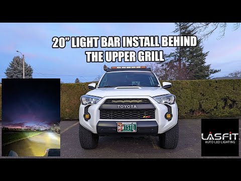 Installing a Light Bar Behind The Upper Grill of my 5th Gen Toyota TRD 4Runner.