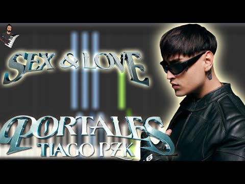 Tiago PZK, Rvssian - Sex & Love | Instrumental Piano Tutorial / Partitura / Karaoke / MIDI