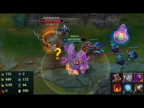 Tryndamere crits for 47 damage late game...