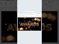 PowerPoint Tutorial To Make An Animated Awards Slide Powerpoint Presentation