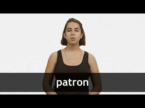 How to pronounce PATRON in French