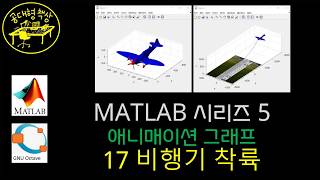 매트랩 (MATLAB) 5-17 애니매이션 그래프 - 비행기 착륙