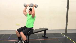 200. Seated 1&1/4 Dumbbell Shoulder Press
