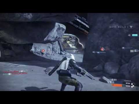 Destiny Beta Crucible - Quadruple Kill on Moon