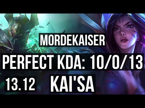 MORDE & Swain vs KAI'SA & Zilean (ADC) | 10/0/13, Legendary | EUW Master | 13.12
