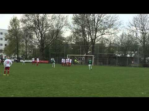 RKJVV - Sparta'25 26-4-2015 eindstand 2-2 vrijtrap van Jaccy vd Enden